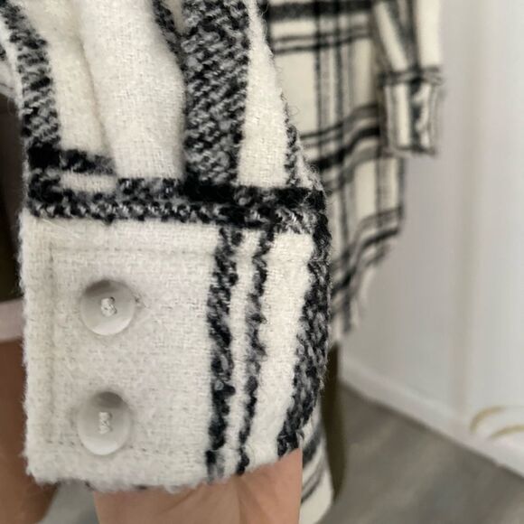 H&M Wool Blend Shacket Jacket New - Picture 4 of 5